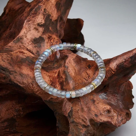 Purity Energy Labradorite 14K Gold Bracelet